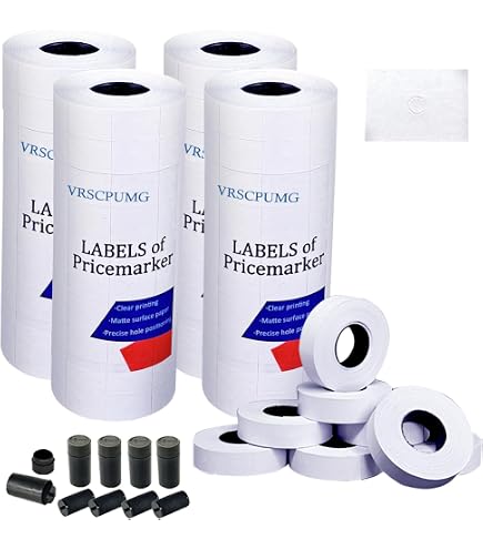 Amazon.com : MX-6600 Price Labels, 1,6000 Blank Price Tag 2-line
